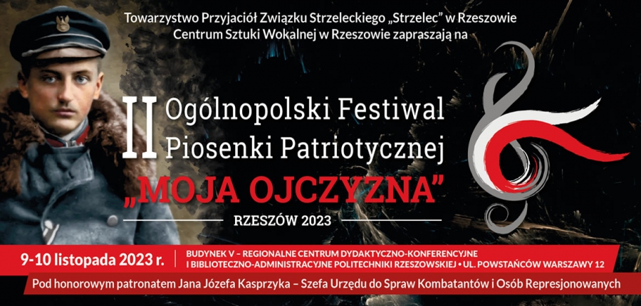 II Ogólnopolski Festiwal Piosenki Patriotycznej „Moja Ojczyzna – Rzeszów 2023”