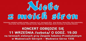 Serdecznie zapraszamy na wyjątkowy koncert pt. „Niebo z moich stron”